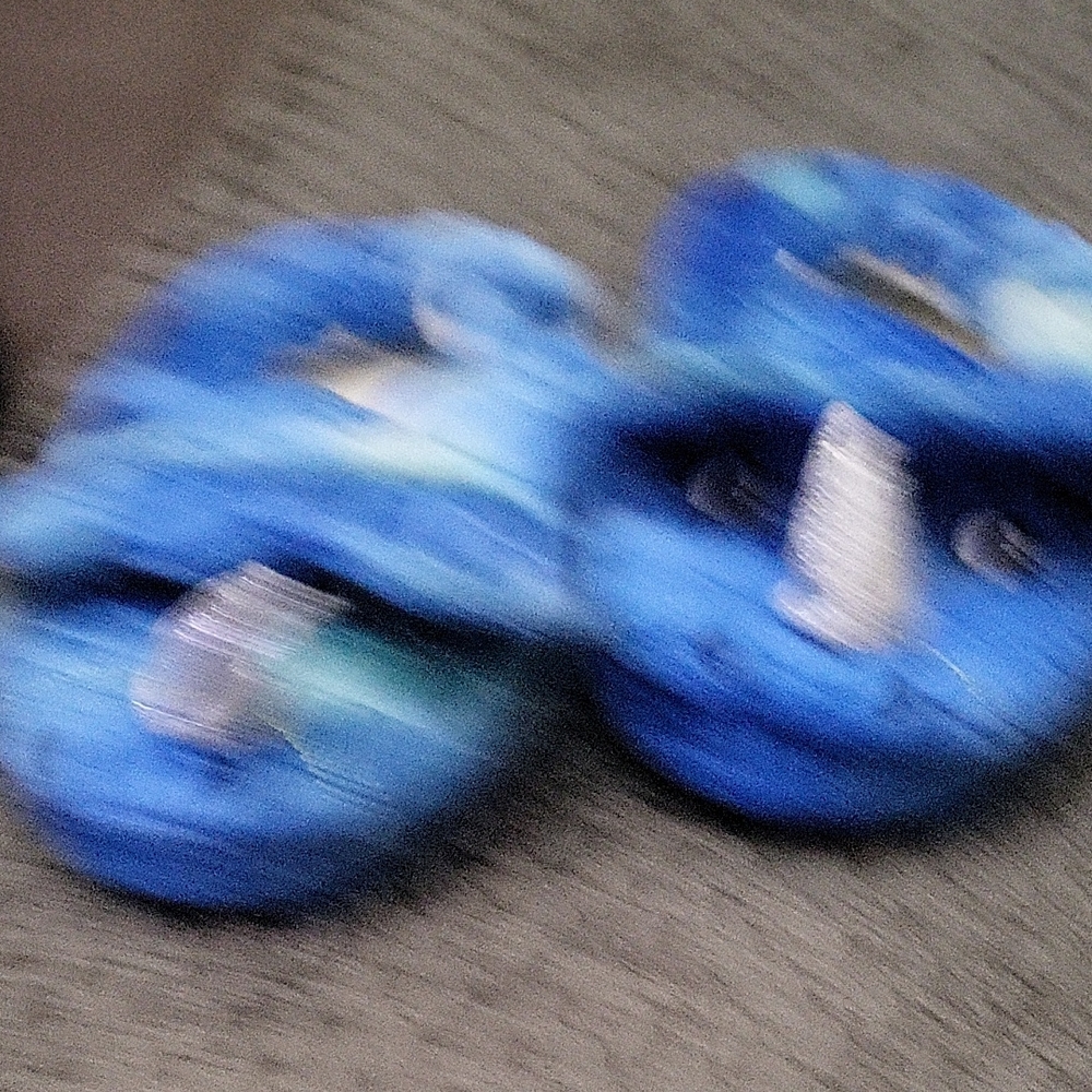 Blue Fuzzy Slippers